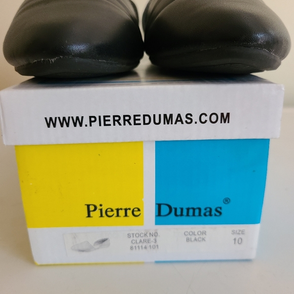 Pierre Dumas NEW in box, black d'orsey flats size 10 Vegan faux leather - Picture 9 of 9